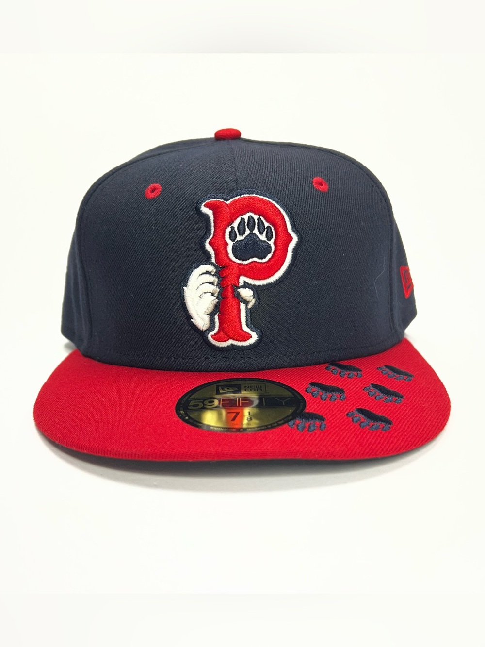 New Era 59FIFTY MiLB Pawtucket Red Sox Hat Cap Fitted Mens 7 1/8 Baseball Flat